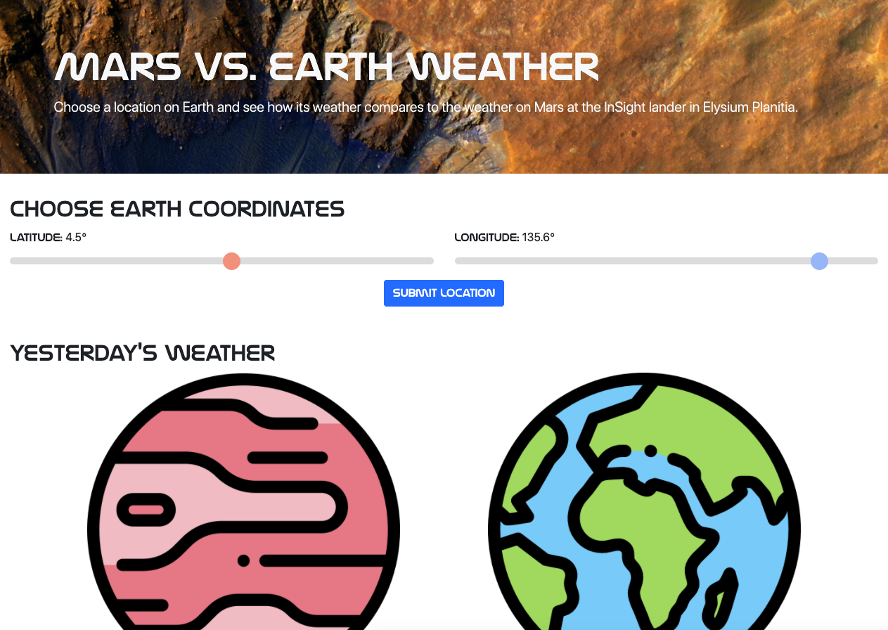 Mars Weather API